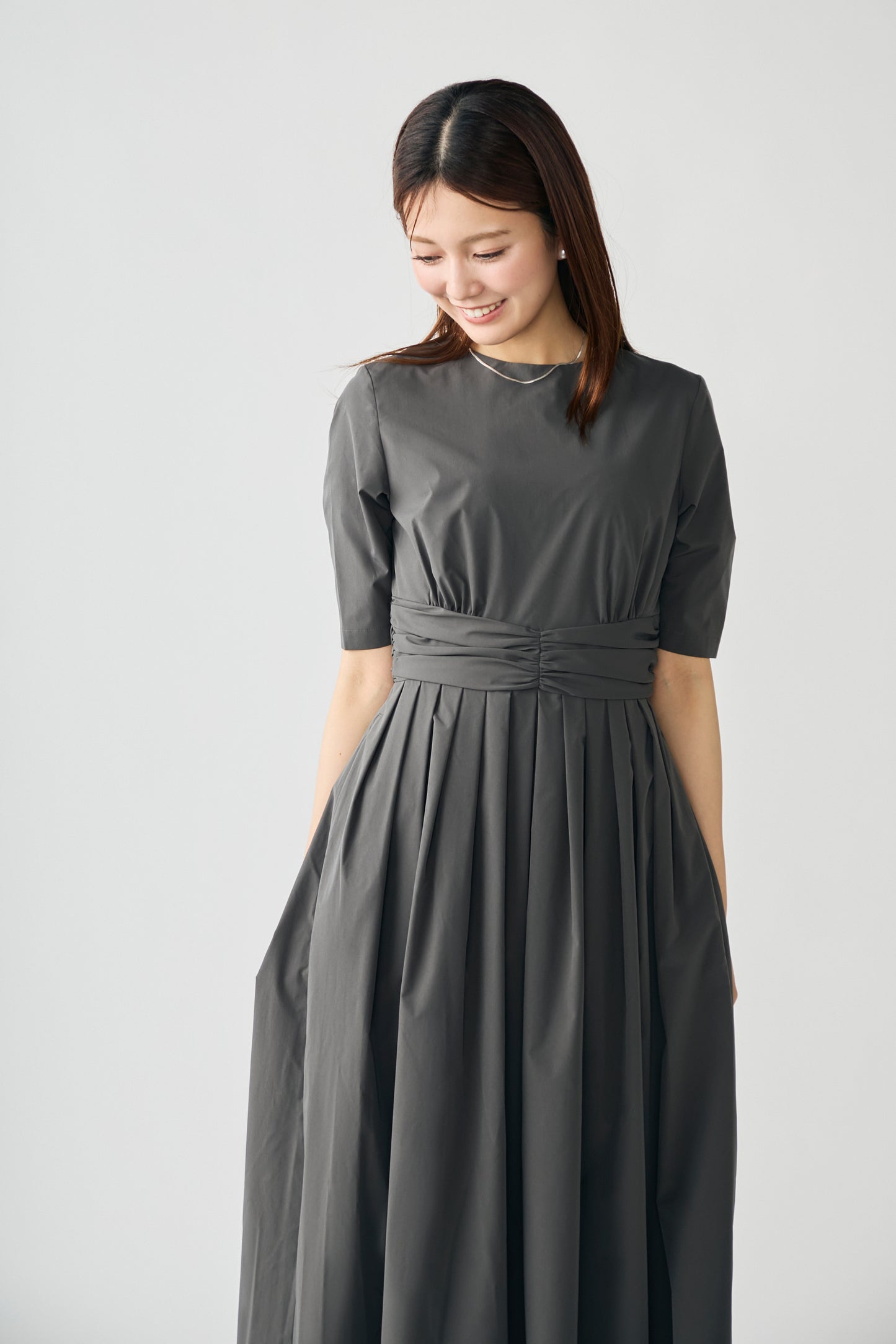 KushuKushu tack dress(Charcoal)