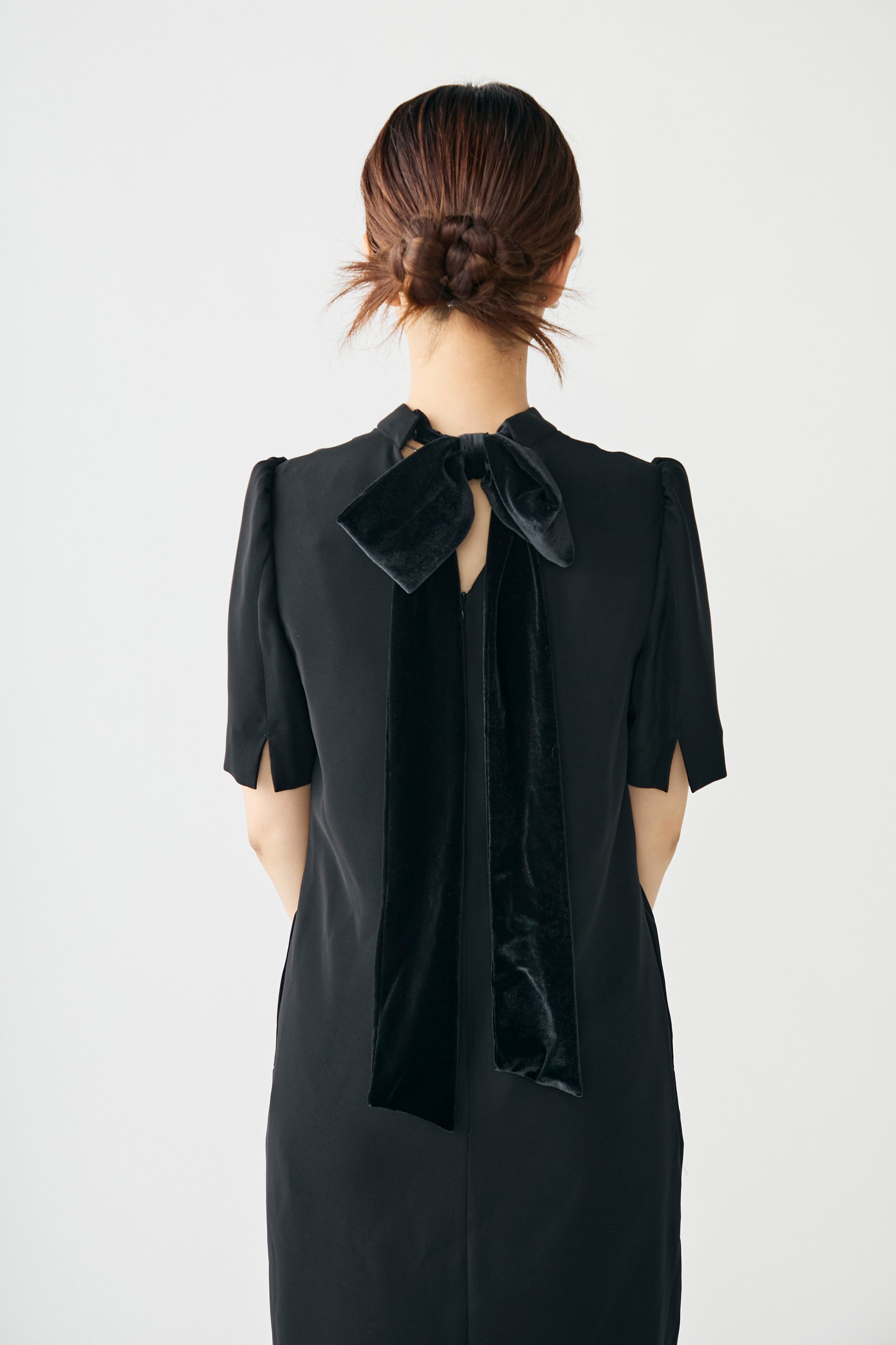 3pattern ribbon dress(Black) – Audire