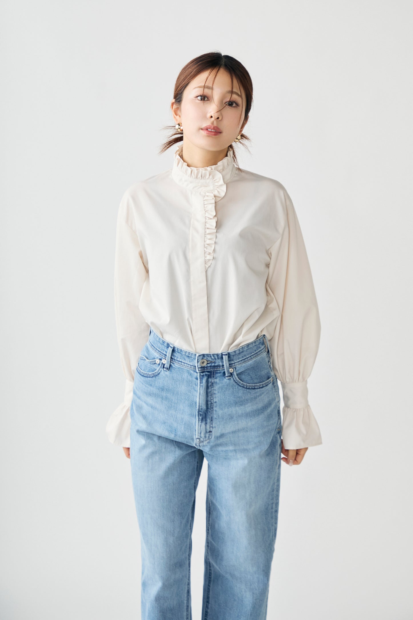 French chic blouse(Cream)