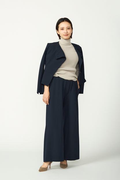 Noona peplum jacket(Navy)