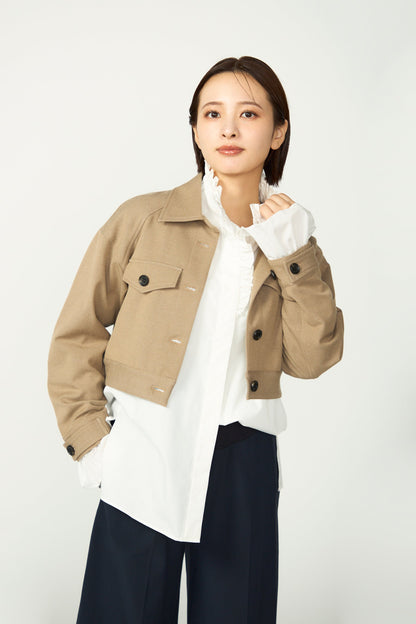 Gentle blouson (Camel)