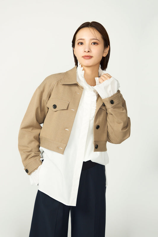 Gentle blouson (Camel)