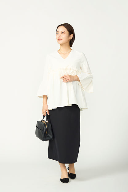 Frills over tops(Ivory)