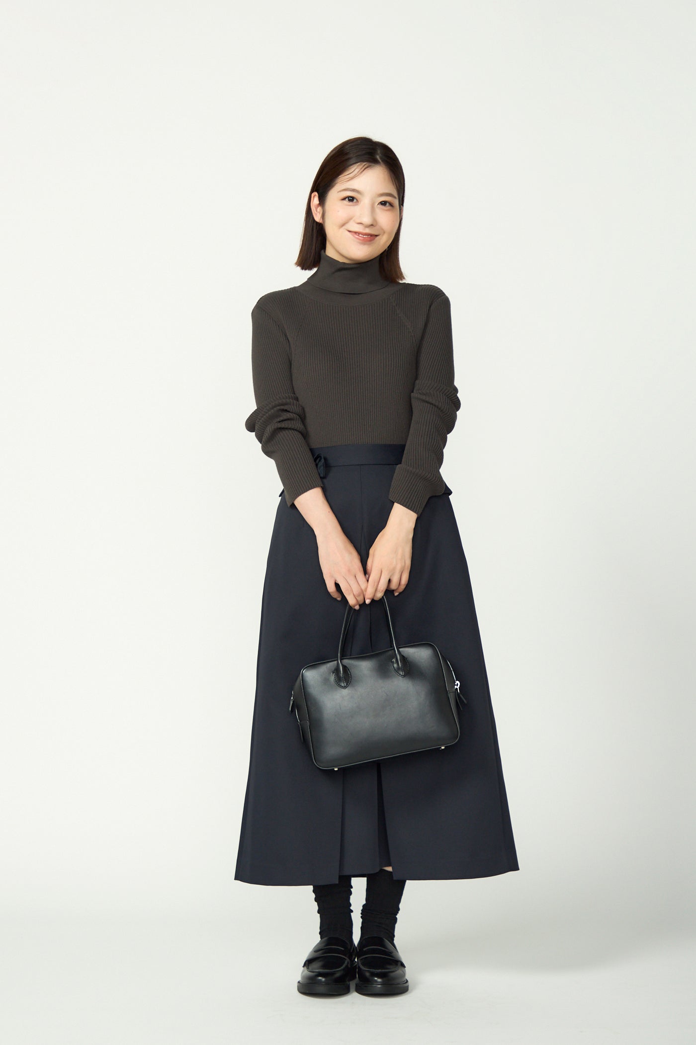 Frame trad skirt(Navy)