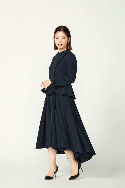 Noona peplum jacket(Navy)