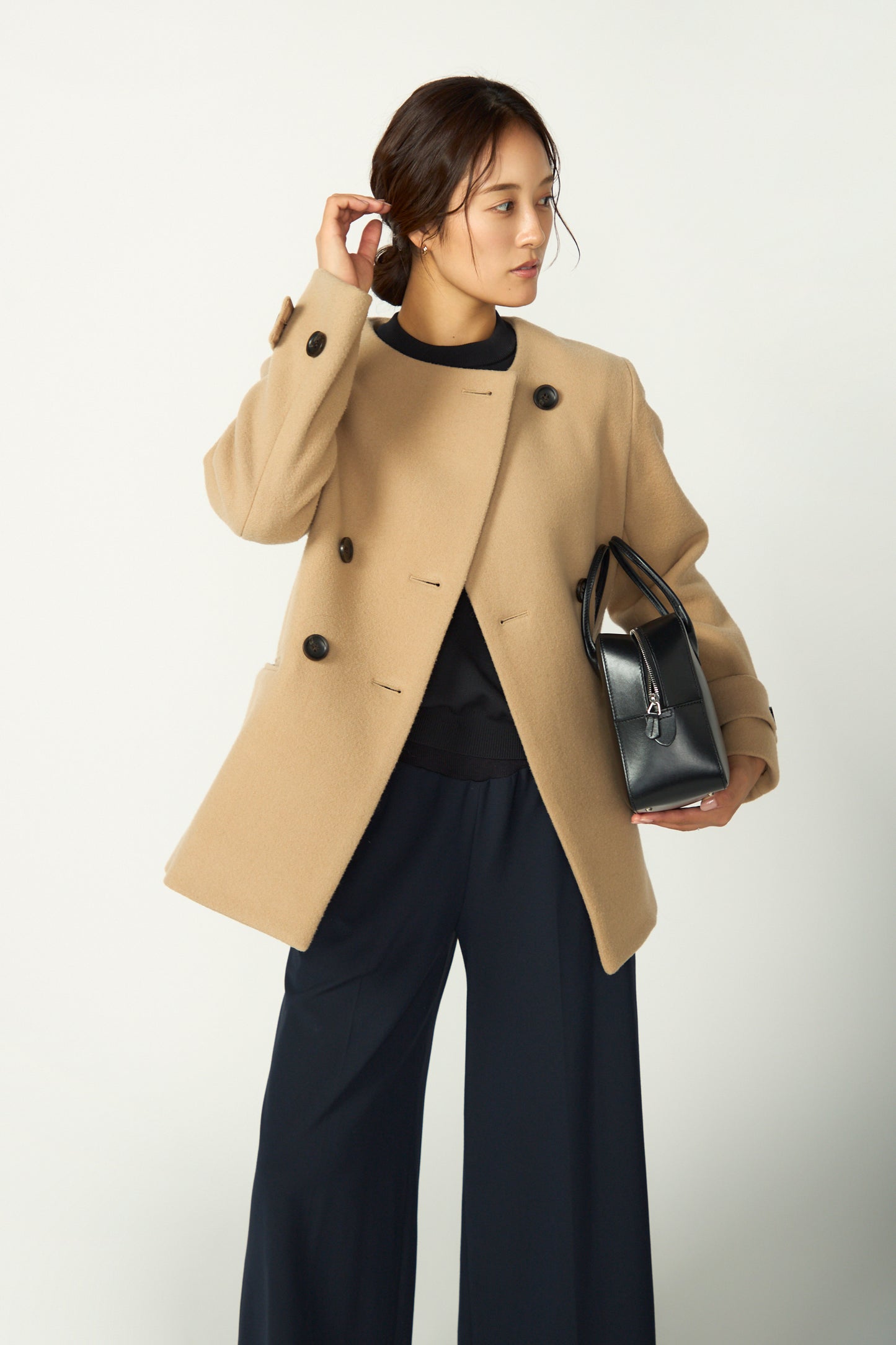 Audire melton coat (Camel)