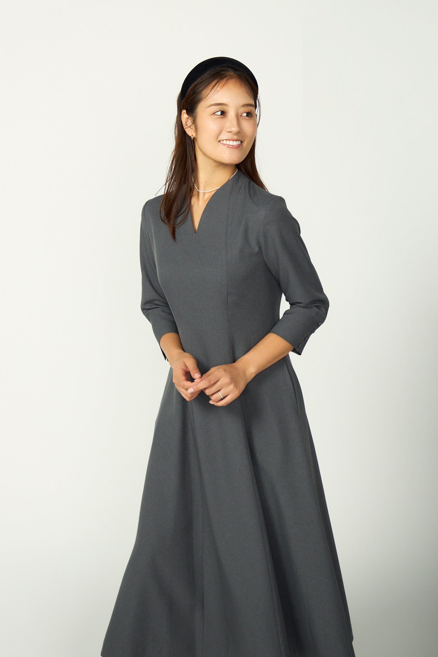 Catherine flare dress (Gray)