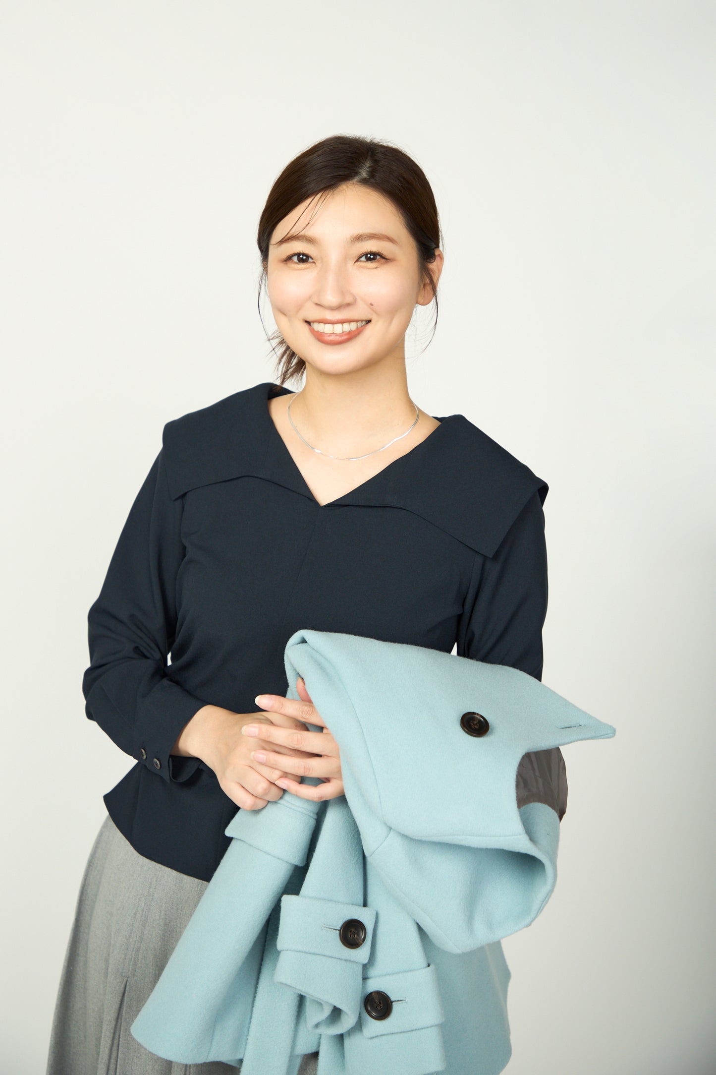 Shoreline blouse(Navy)