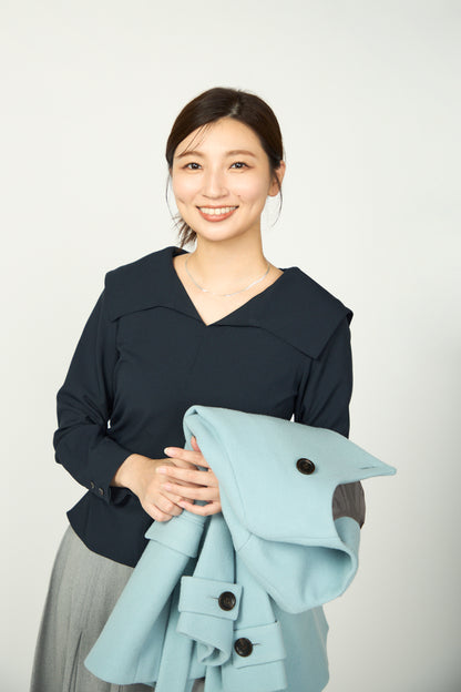 Shoreline blouse(Navy)