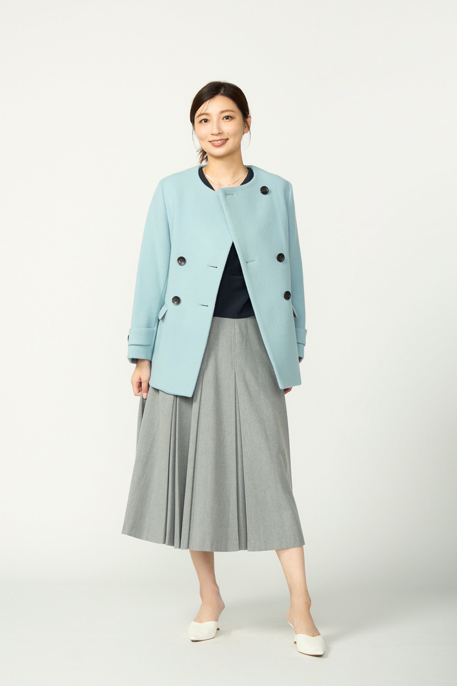 Shoreline blouse(Navy) – Audire