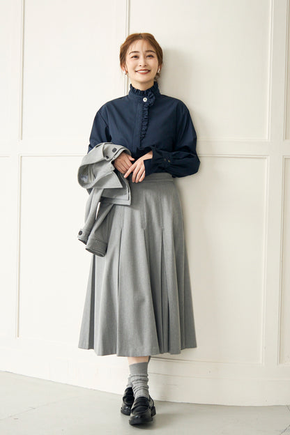 French chic blouse(Navy)