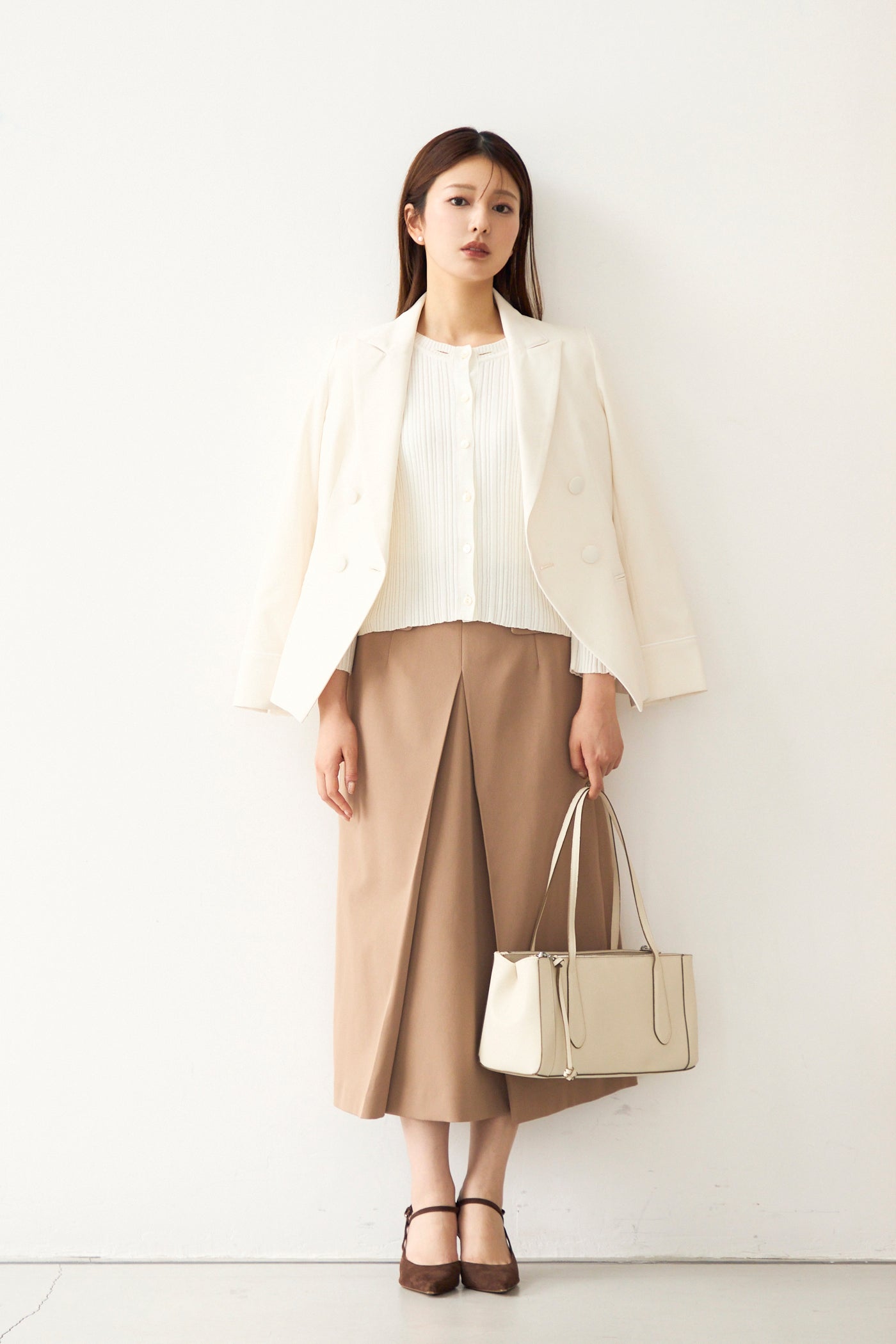 Frame trad skirt(Camel)