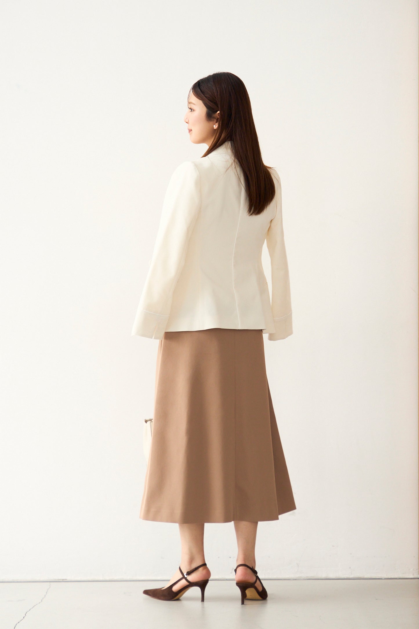 Frame trad skirt(Camel)