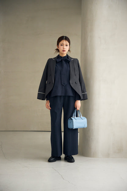 Audire bowtie volume blouse(VERY別注) (Navy)