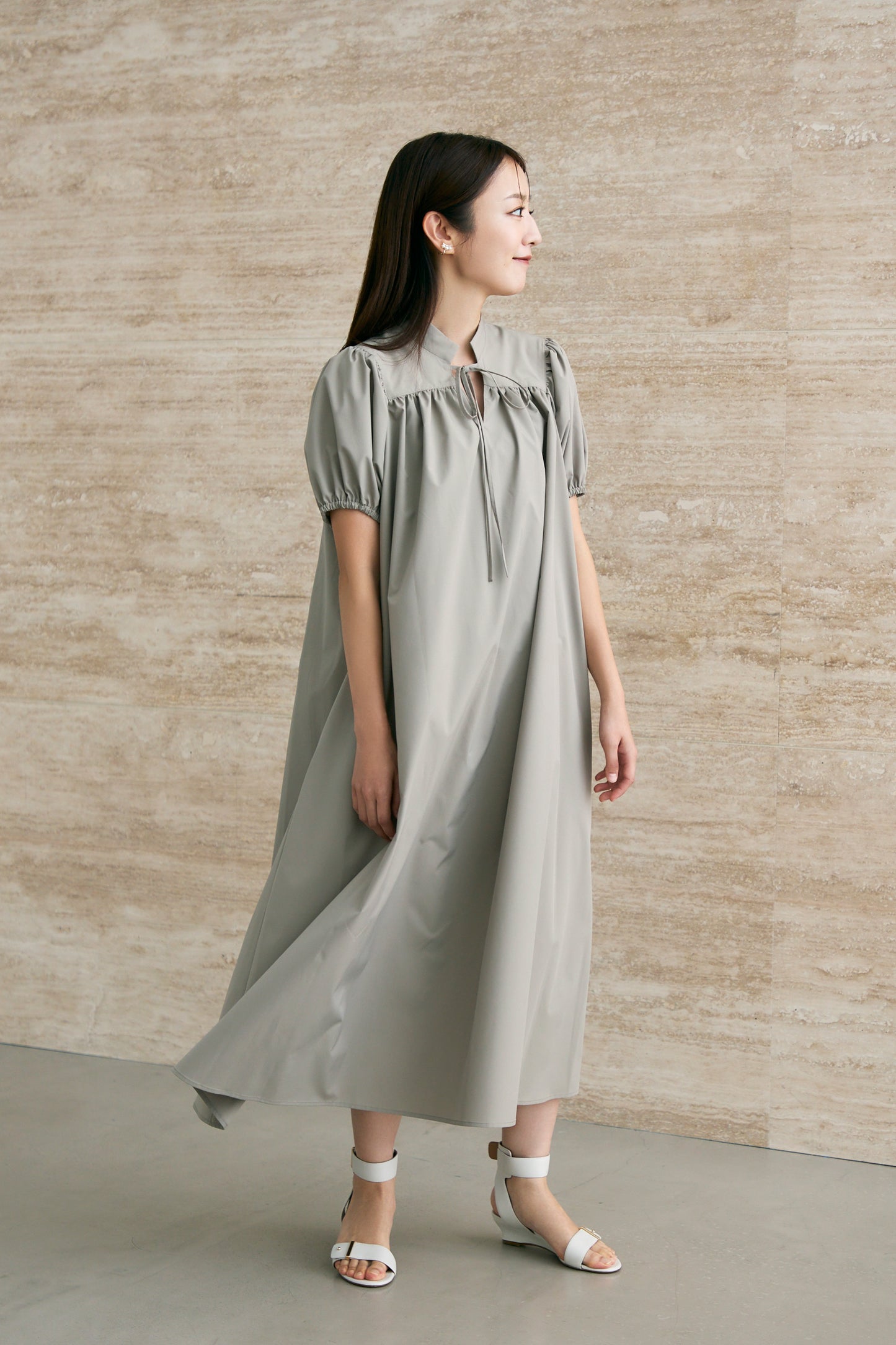 All weather dress(Beige)