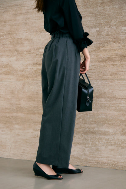 Smart tuck pants(Gray)