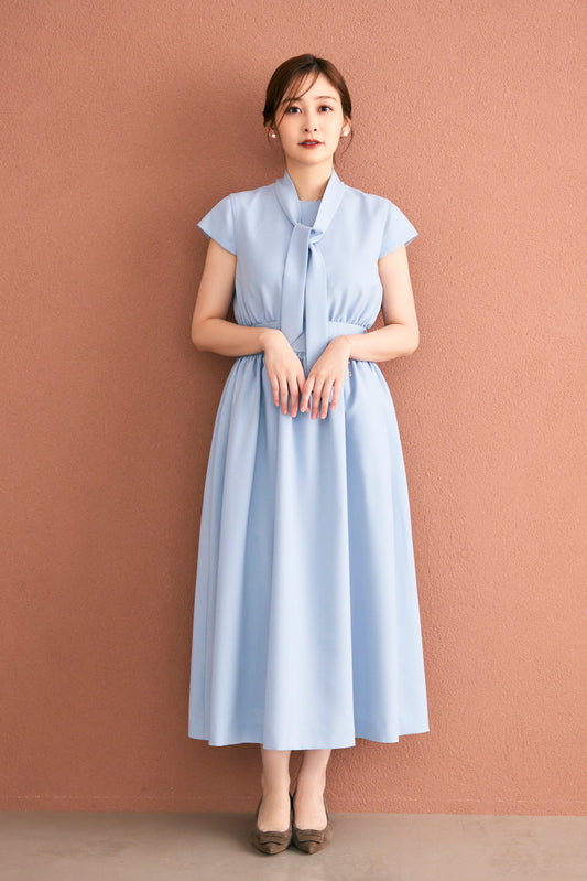 Tea time shirt dress(Blue)