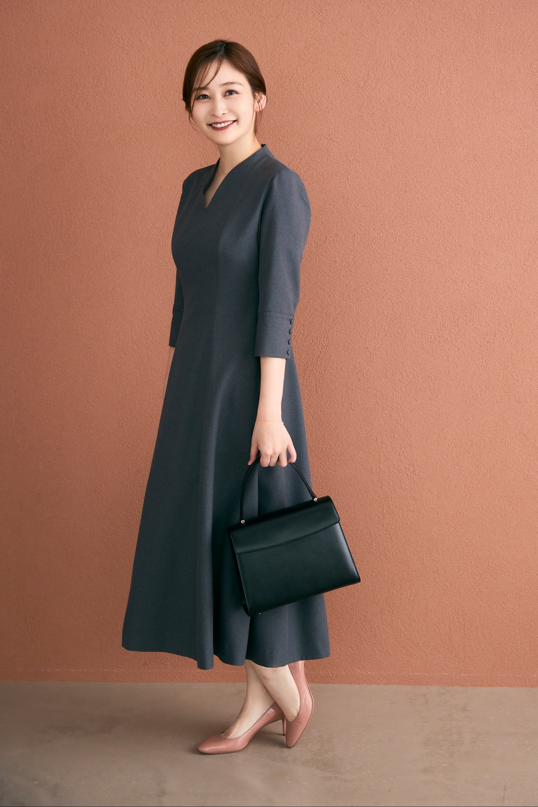 Catherine flare dress (Gray) – Audire