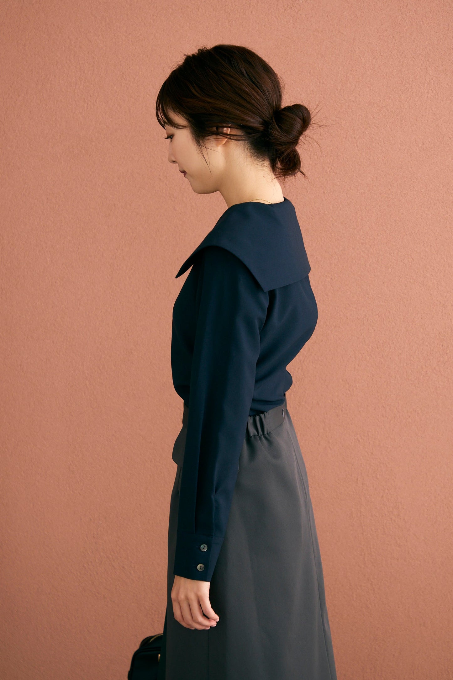 Shoreline blouse(Navy)