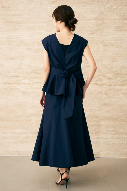 Staycation peplum dress　(Estella.K×Audire)