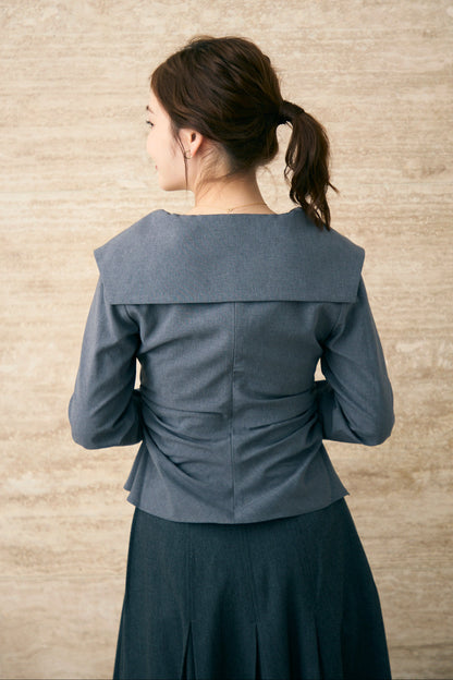 Shoreline blouse(Gray)