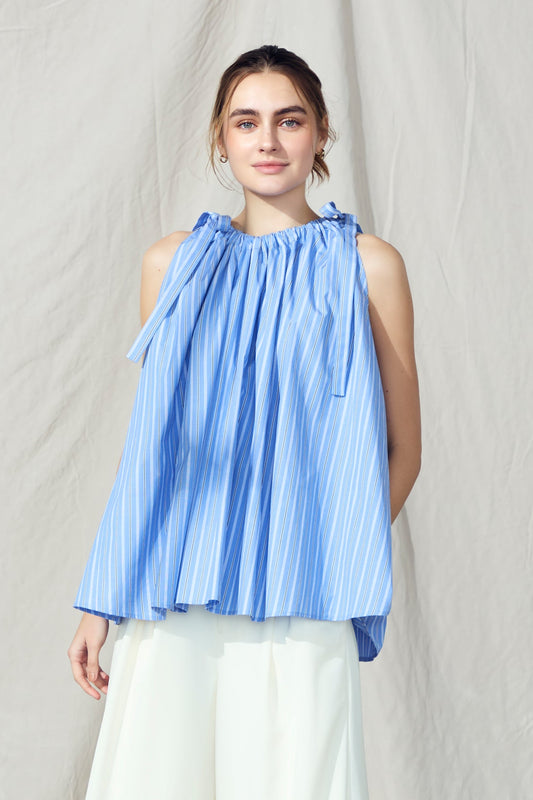 Kinchaku tops(Blue stripe)