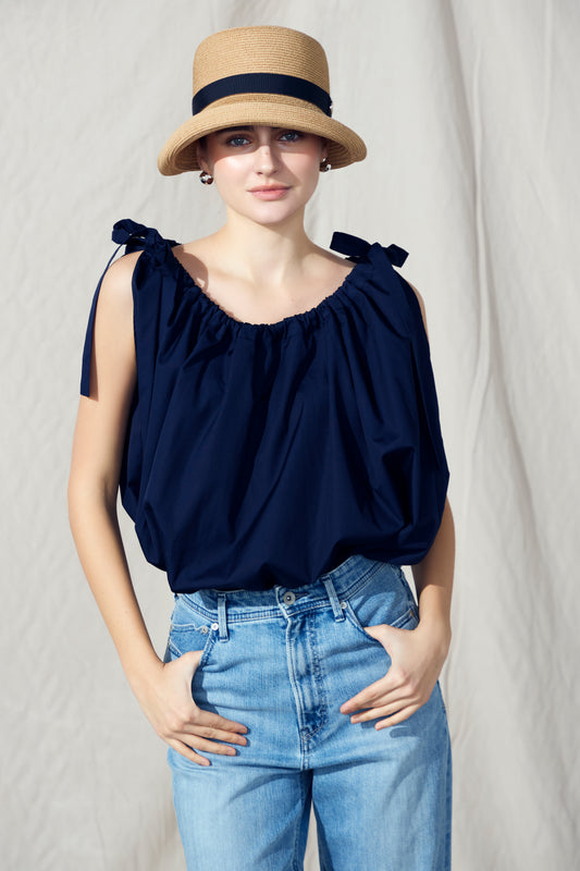 Kinchaku tops(Navy)