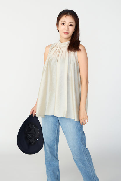 Nana shoulder tops(Beige)