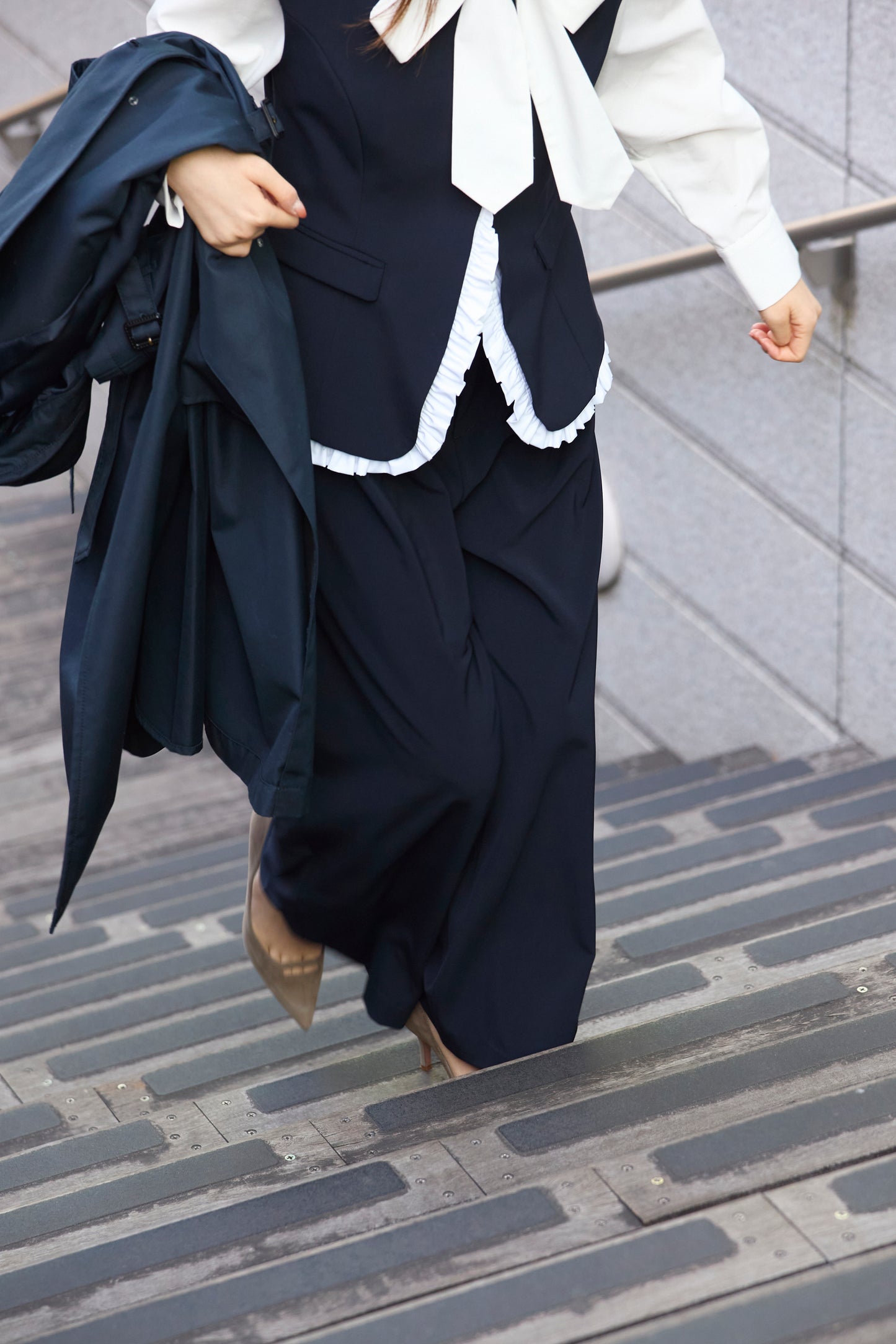 Audire bowtie blouse(White)