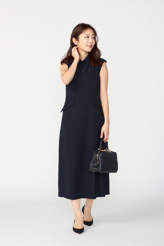 Metropolitan lady dress(Navy)