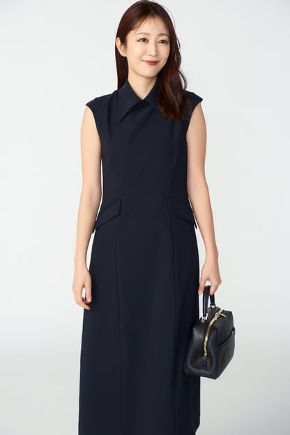 Metropolitan lady dress(Navy)