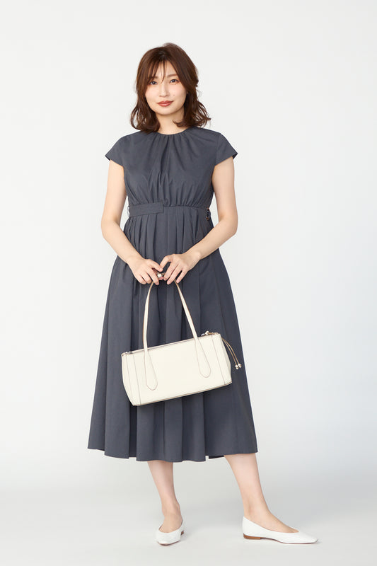 Melody gather dress(Gray)