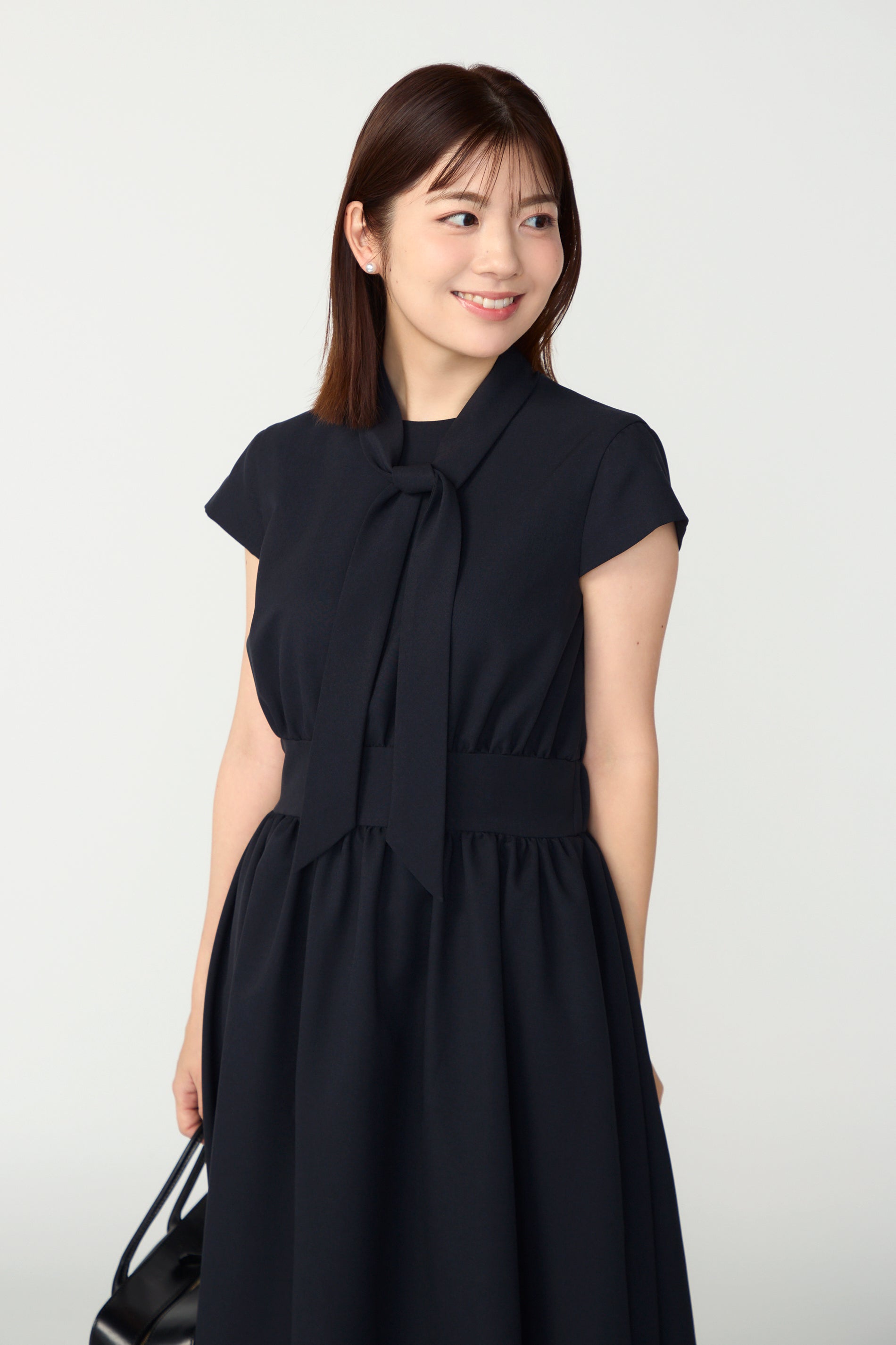 Tea time shirt dress(Navy) – Audire