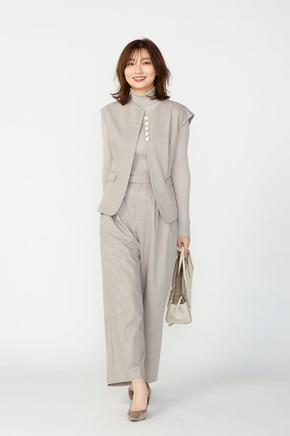 Smart tuck pants(Beige)