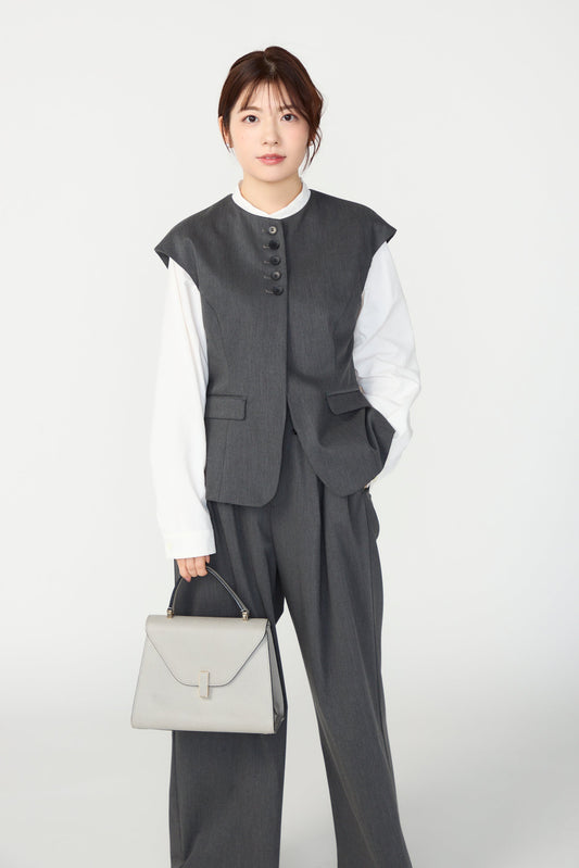 Frill smart vest(Gray)