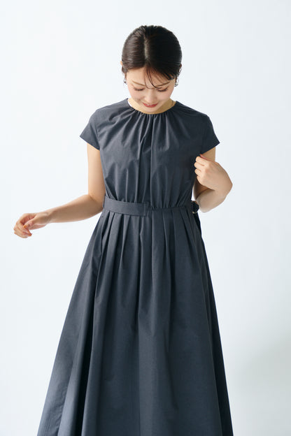 Melody gather dress(Gray)