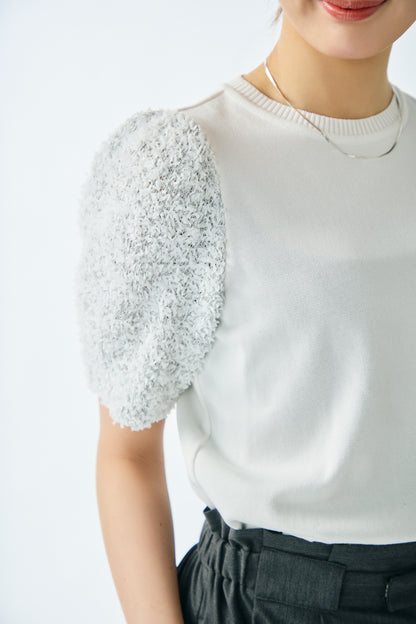 Flurries sleeve kint tops(Gray)