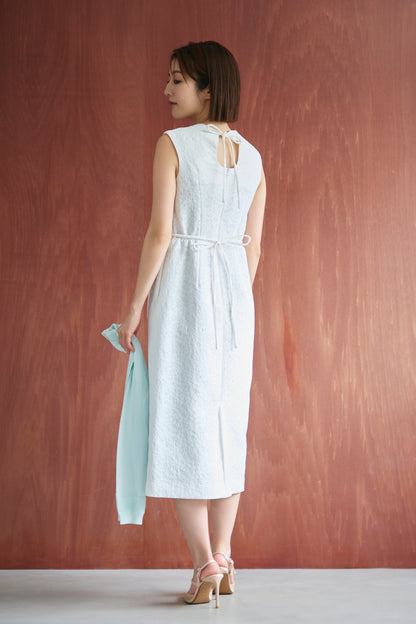 Everywhere jacquard dress (White/Flower)