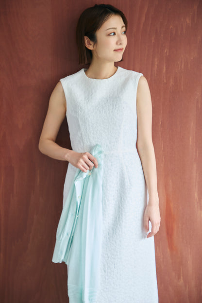 Everywhere jacquard dress (White/Flower)