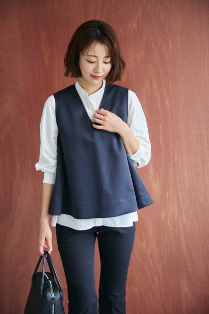 Petal collar shirt(White)