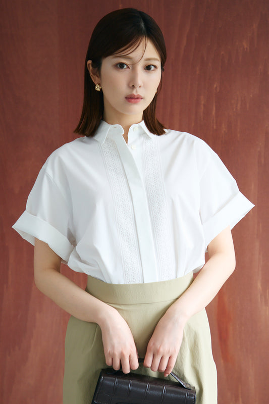 Casual date shirt(White)