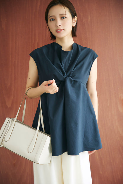 Front twist tops(Navy)