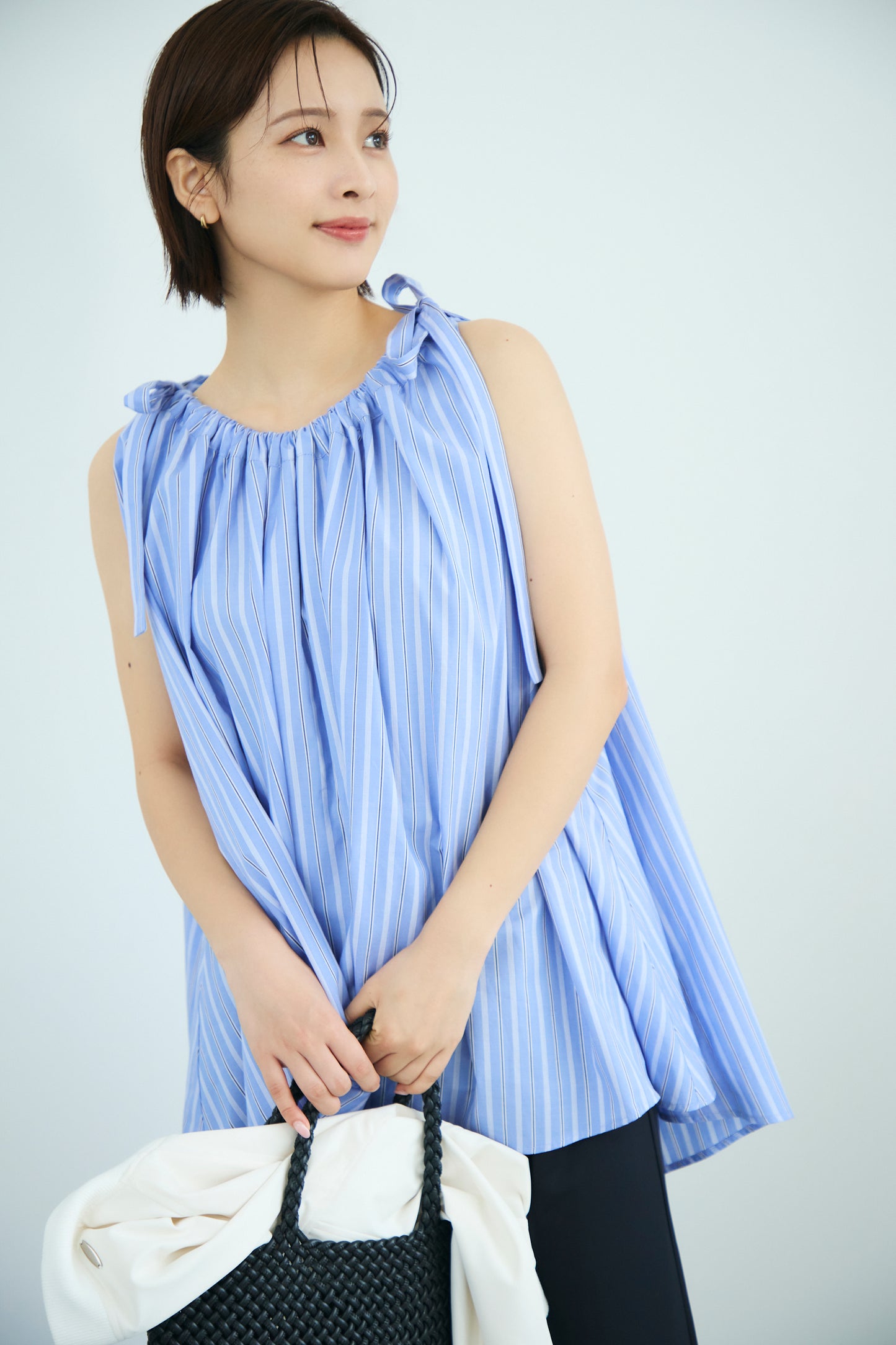 Kinchaku tops(Blue stripe)