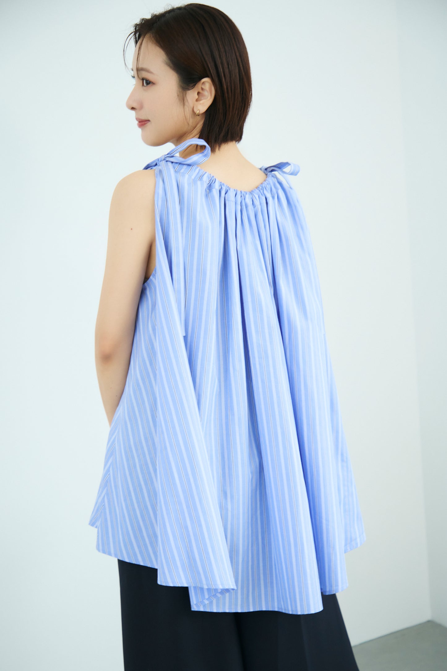 Kinchaku tops(Blue stripe)