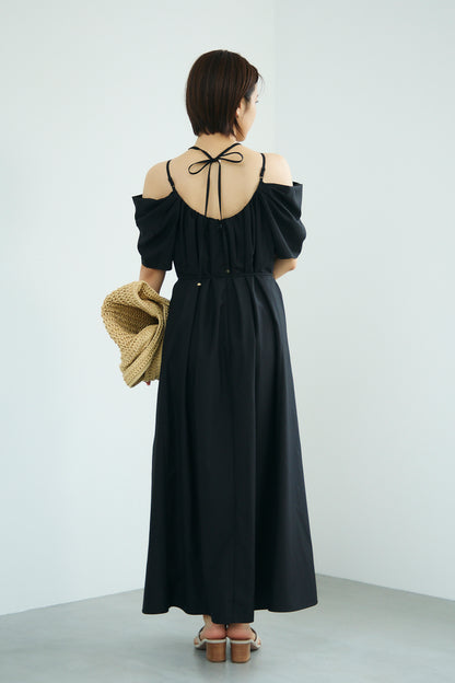 After hours halter-neck dress　(Estella.K×Audire)（Black）