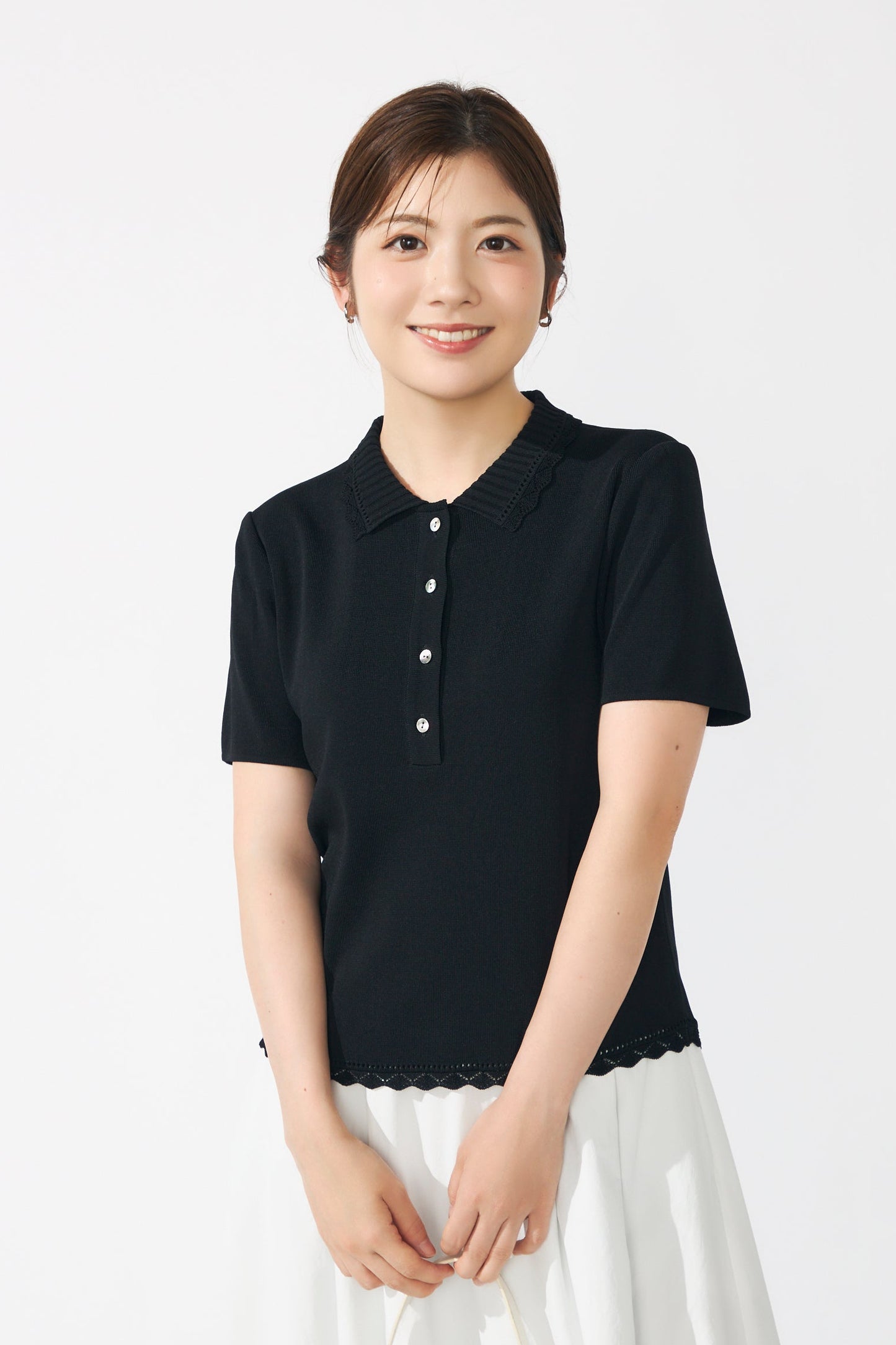 Cool knit polo(Black)