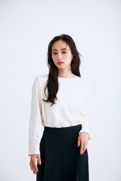 Back ribbon tops（Ivory）