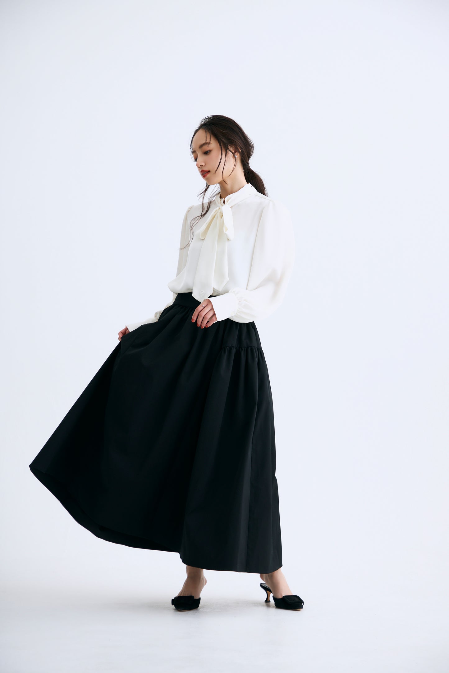 Opera gather skirt（Black）