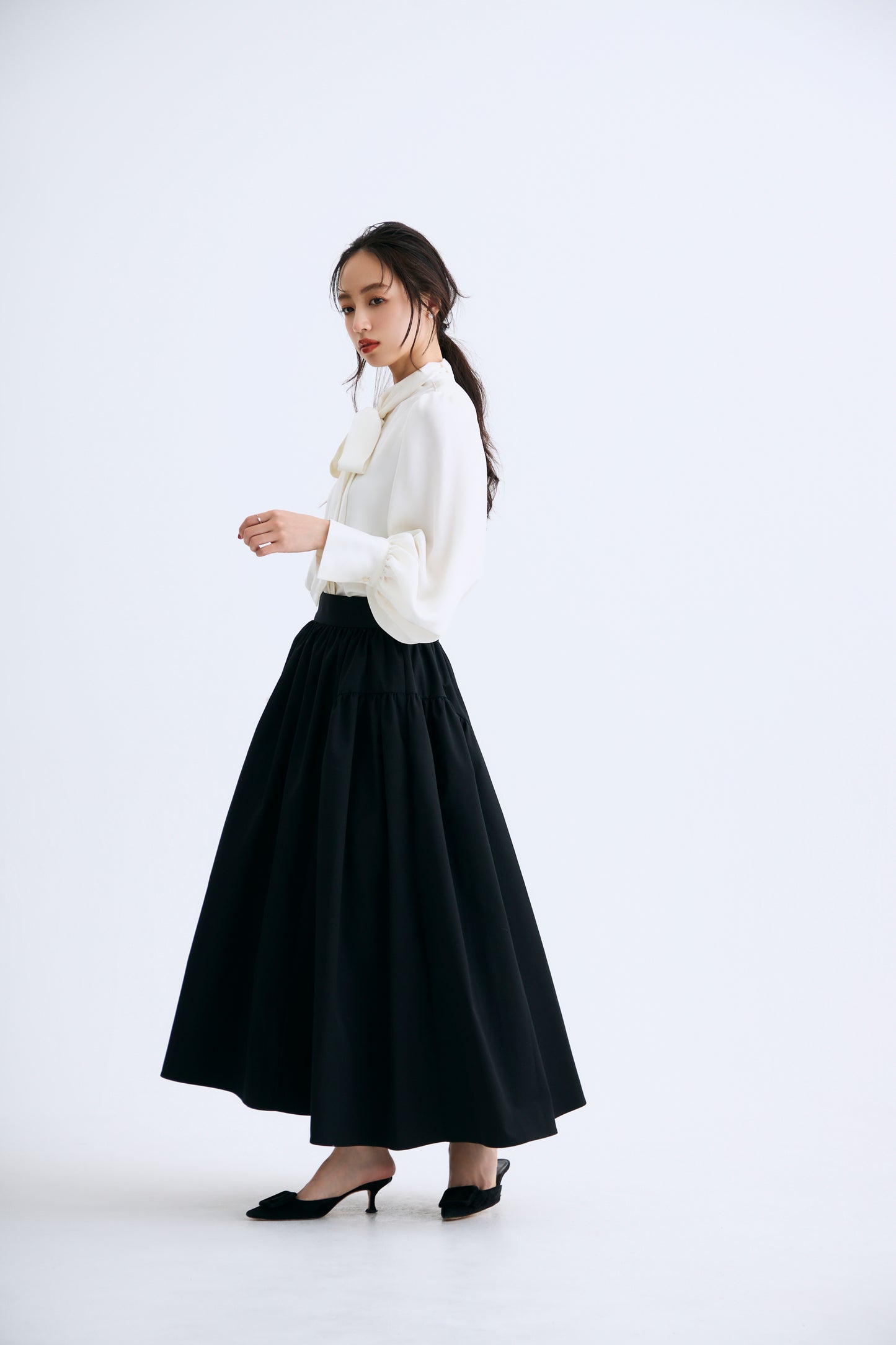 Opera gather skirt（Black）