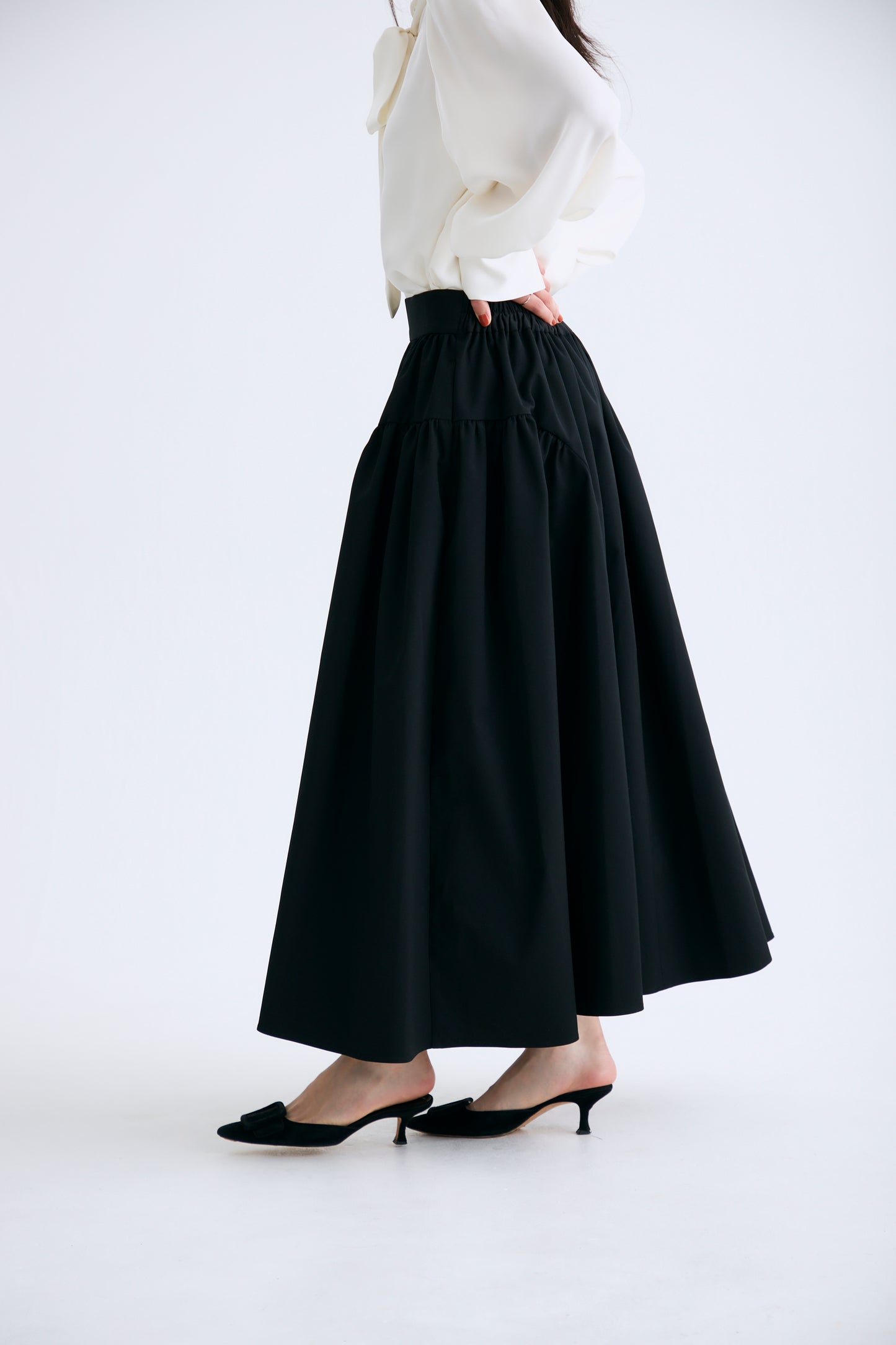 Opera gather skirt（Black）